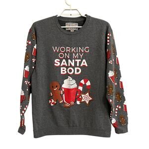 Happy Holidays Working On My Santa Bod Christmas Snack Sweatshirt